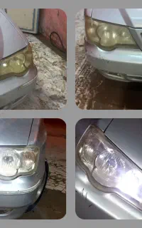 پولیش واکس لکه گیری رفع زردی چراغ و آفتاب سوختگی