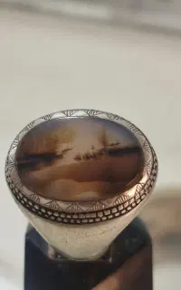 انگشتر نقره شجر منظره
