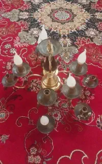 ۲ عدد لوستر یکی ۱۰ شعله یکی ۶ شعله
