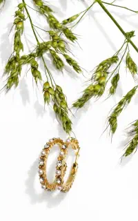گوشواره مرواریدی کار شده