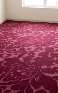 موکت ظریف مصور  نمدی ساده طرح اشرافی زمینه قرمز