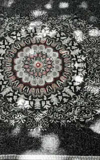 قالیچه ماشینی سرمه ای سیر