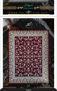 چندمدل فرش ۱۲متری نگین مشهدوپاتریس نونو