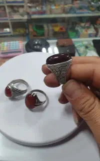 انگشتر نقره اصل کهنه زیر قیمت