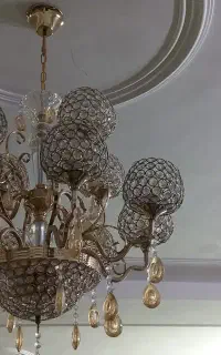 یک جفت لوستر کریستال