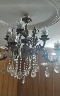 دو عدد لوستر  4 شاخ دوبل با دو دیوارکوب