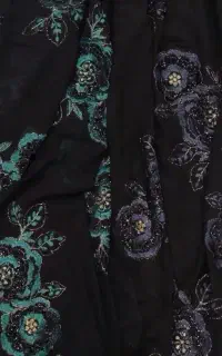 پارچه حریر خامه دوزی