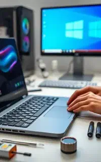 تعمیر فوری لپتاپ،کامپیوتر، ارتقا،نصب ویندوز در محل