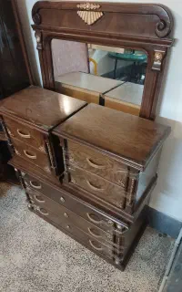 پاتختی و دراور به همرا تخت دو نفره  فروش فوری