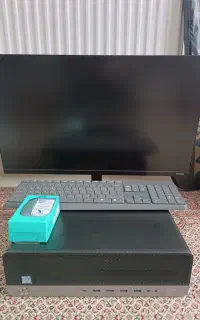مینی کیس HP و مانیتور و موس و کیبورد