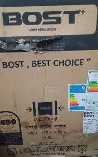 ماشین لباسشویی bost 7kg با مصرف برق A+حداقل برق