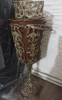سطل ‌جا دستمال برنز