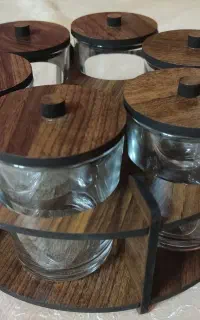 جا ادویه با استند چوبی