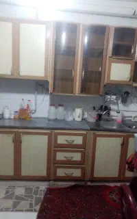 کابینت فلز با سینک و شیر الات