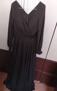 پیراهن مجلسی حریر مشکی