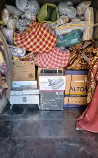 باربری حمل اثاثیه منزل با ماشین ایسوزو۶متری باکارگ