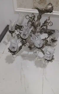 لوستر۱۰شاخه برنزه