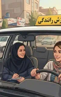 آموزش رانندگی با مربی خانم و آقا
