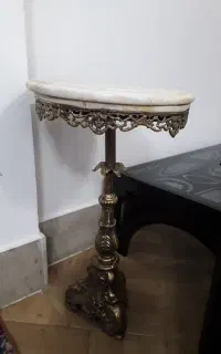 میز تلفن تمام برنز