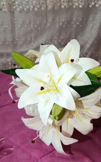 دسته گل لیلیوم مصنوعی
