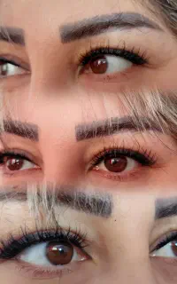 کاشت مژه هیدن ساده و رنگی