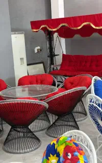 صندلی باغی چتر اتشدان باربیکیو