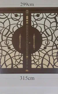 درب حیاطی فرفورژه دار، بزرگ و کوچک