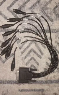کابل تبدیل VGA پانزده پین به rsa و av هشت فیش
