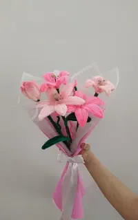 گل پیپ پاکن و روبانی
