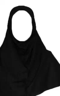 مقنعه اداری به رنگ مشکی و سرمه ای