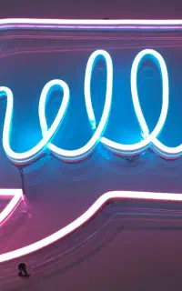 تابلوی نئون فلکسی چلینوم سلام انگلیسی