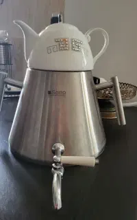 کتری و قوری شیر‌دار استیل Sono