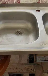 سینک دوقلو در حد نو بسیار تمییز