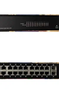 سوییچ مدیریتی ۲۴ پورت گیگ + ۲ پورت فیبر