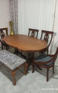 میز ناهار خوری شش نفره مدل فرانسوی