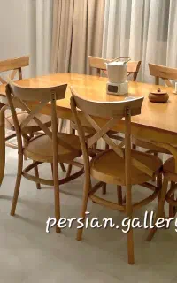 ولارنا میز ناهار خوری لوکارنو هنرِ چوب خم