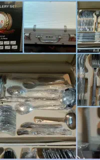 سرویس قاشق چنگال129پارچه 12 نفره استیل «آلمانی»