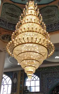 لوستر طبقاتی مدل طلوع ویژه مساجد و اماکن مذهبی
