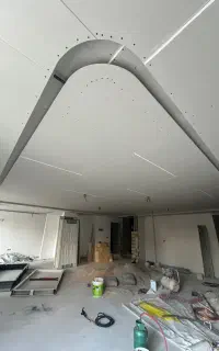 کناف + لاین نوری و نورپردازی + سیستم صوتی