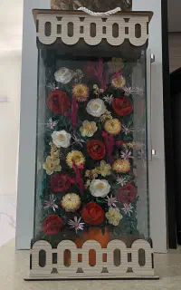 ماکت گل شیشه دار