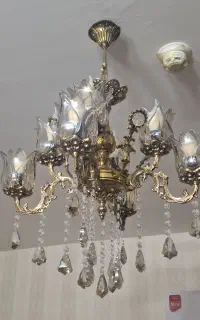 لوستر تمام برنجی 8 شعله