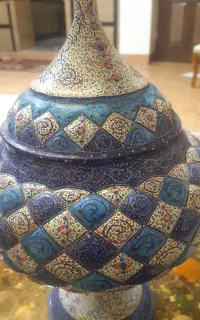 شکلات خوری مسی میناکاری ۴۲سانتی