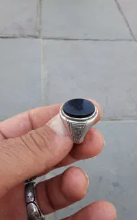 انگشتر عقیق مشکی