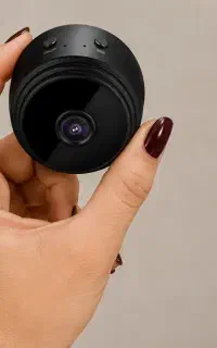 دوربین مداربسته مخفی کوچک شارژی میکروفن دار