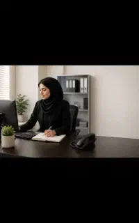 دعوت به همکاری منشی خانم