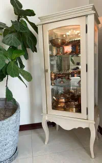 بوفه چوب شیشه ۳ طبقه