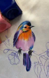 آموزش نقاشی روی پارچه و لباس