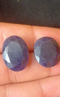 ۲عدد یاقوت آبی