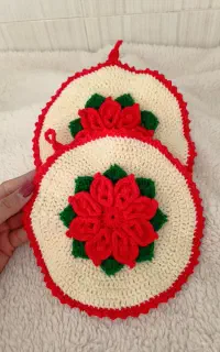 دستگیره قلاب‌بافی گل‌برجسته/هنر دست
