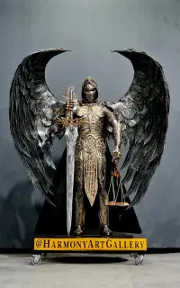 مجسمه فلزی فرشته عدالت